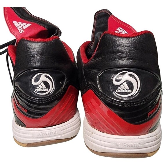 Adidas Predator Powerswerve Shoes Mens 12 Black Red Soccer SPG 753001 Art 048394 - Picture 3 of 7